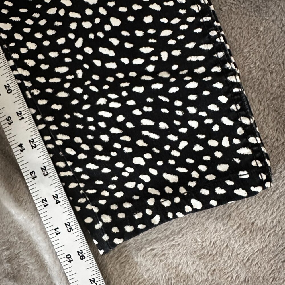Tory Burch POny Walker Dotted Black White Cargo Pants Women's 28 - Picture 5 of 12